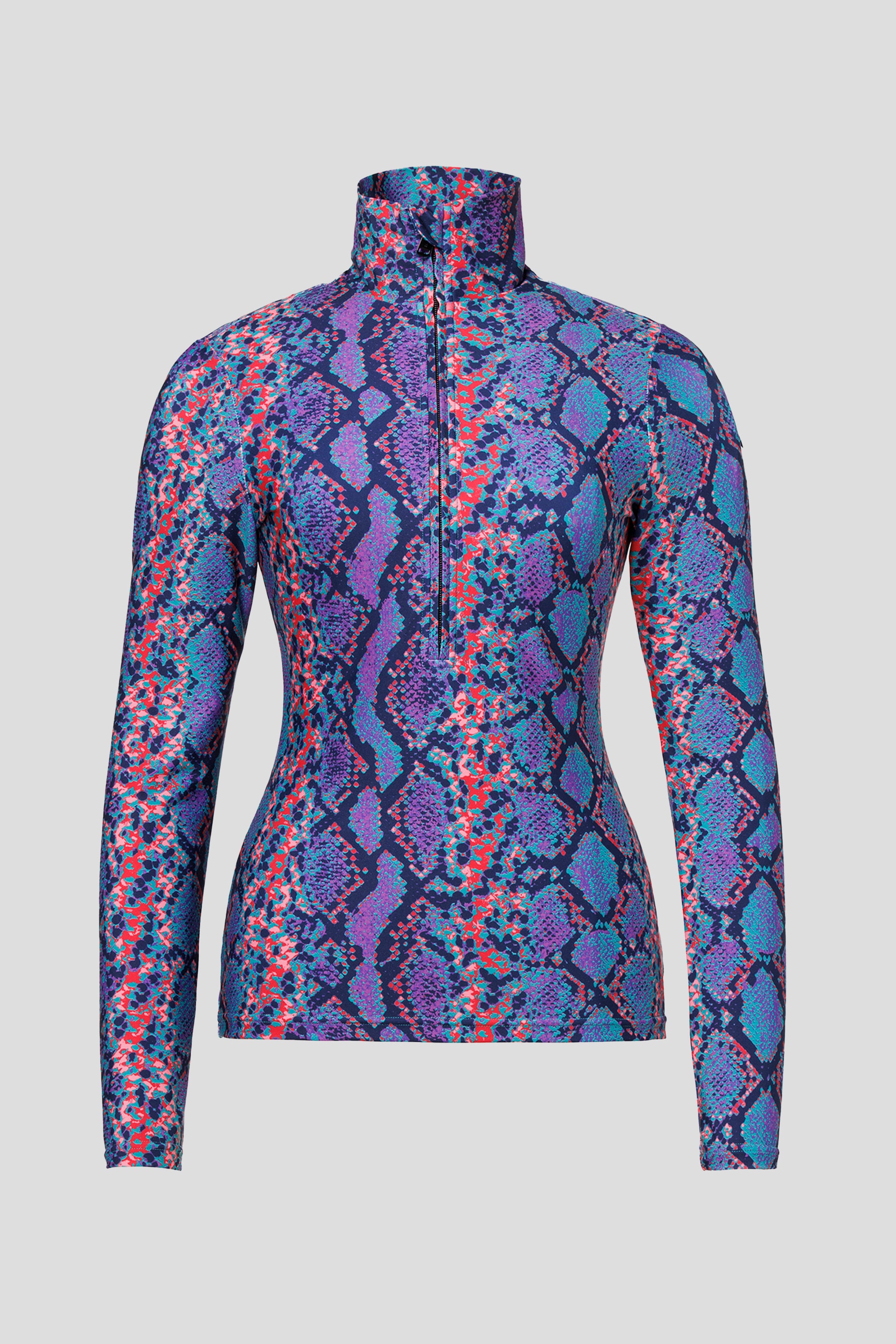 ŽENSKA  SKI MAJICA FIEST GB31220254 TIRKIZNA PRINT 0012