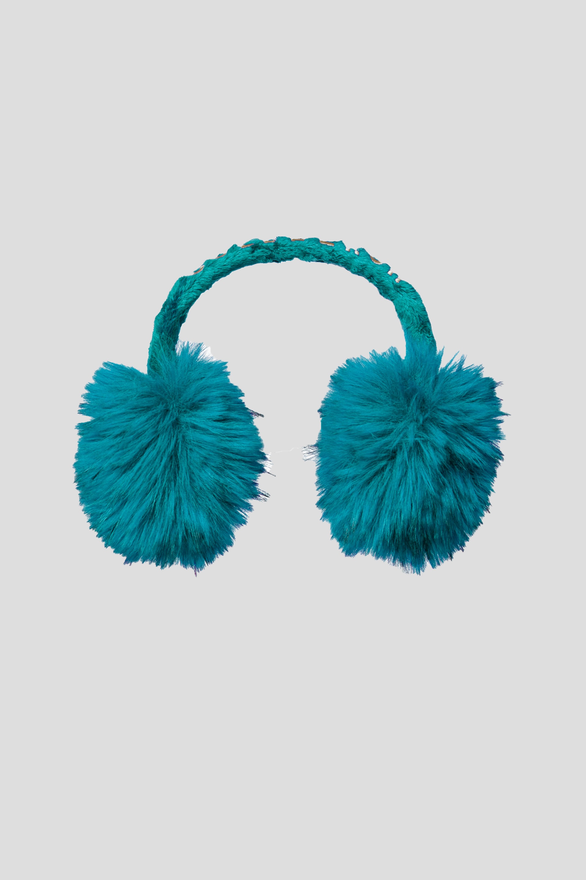 ŽENSKI  GREJACI ZA USI FLUFF GB62202253 TIRKIZNA 5644