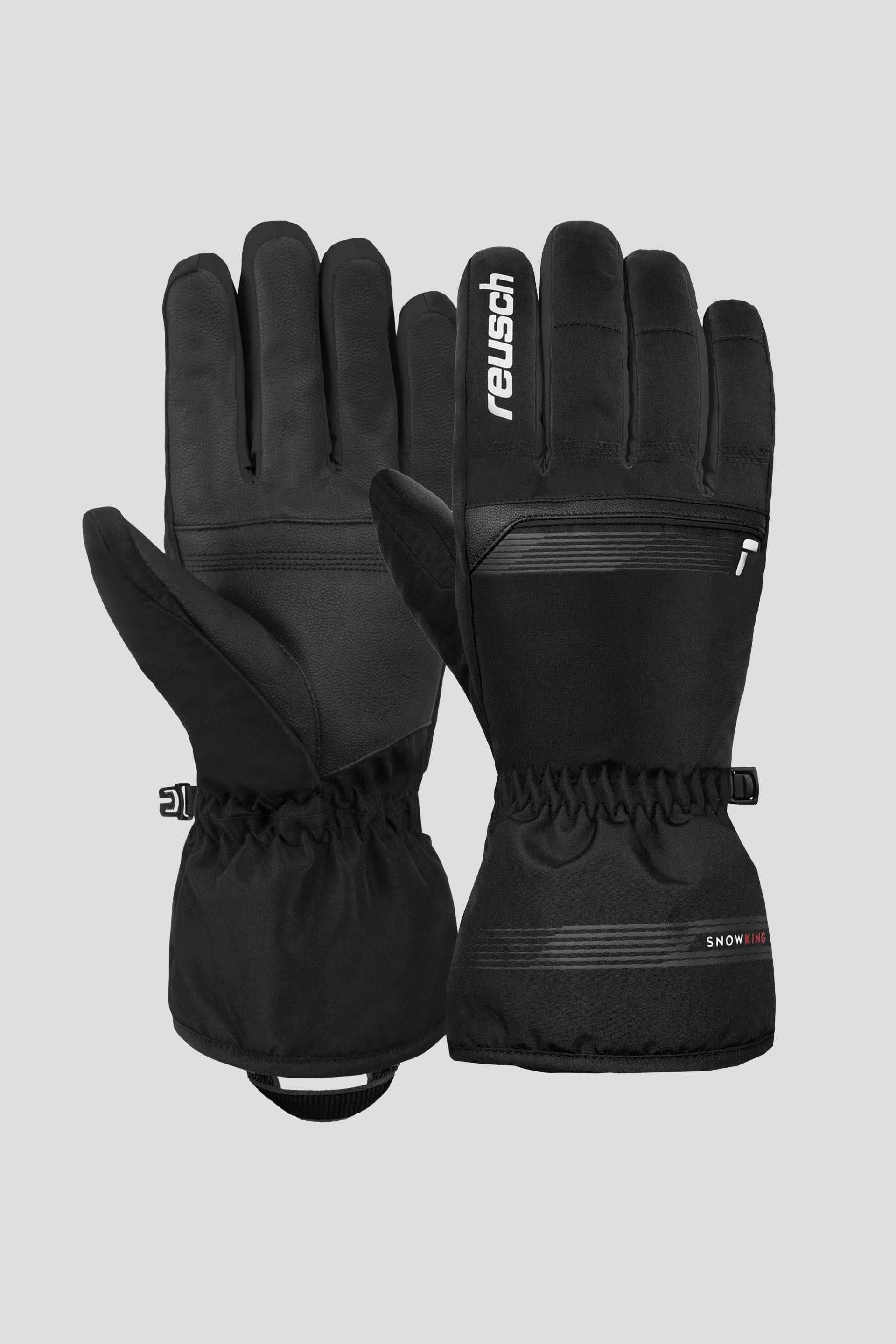 MUŠKE SKI RUKAVICE SNOW KING 64011987701 CRNO/BELA 7701