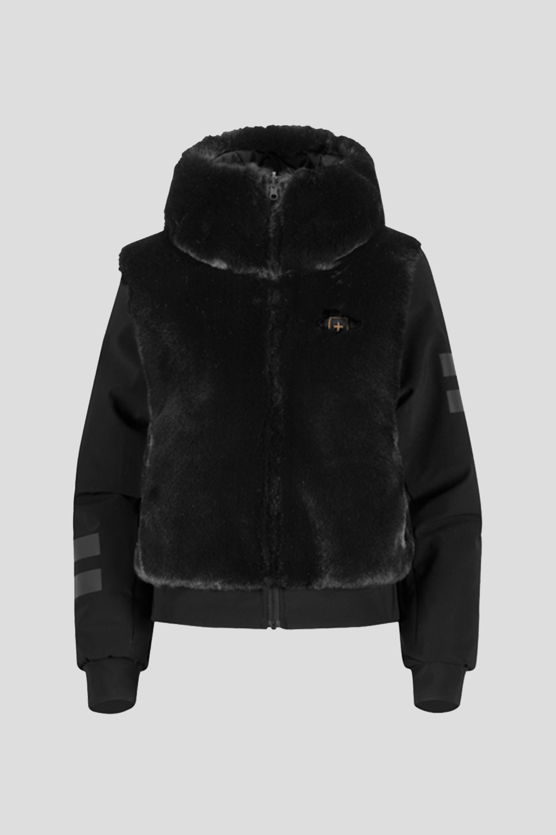 ŽENSKA  JAKNA SA DVA LICA QUATTRO SEI UNO 0D461S0 sampanj/crna 99BK